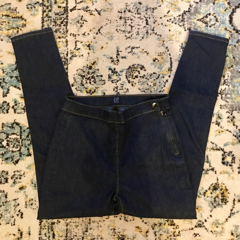 Gap High Rise Side Zip Skinny Jeans size 27